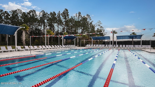 view of pool