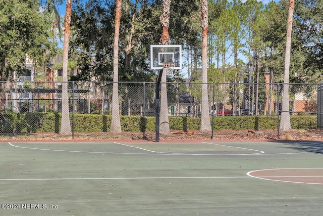 view of basketball court