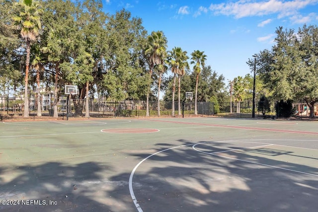 view of sport court