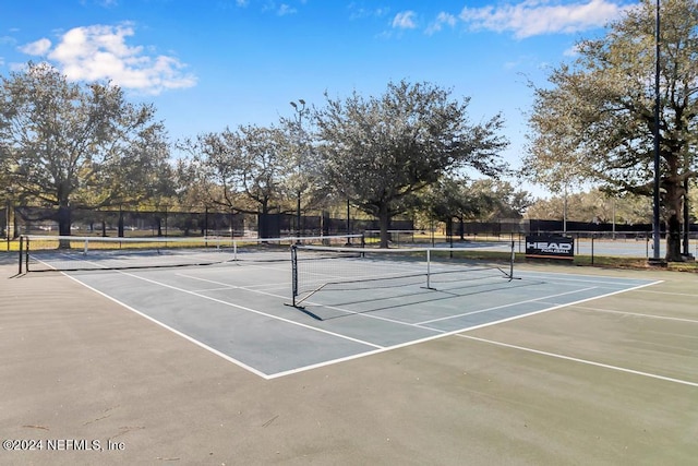 view of tennis court