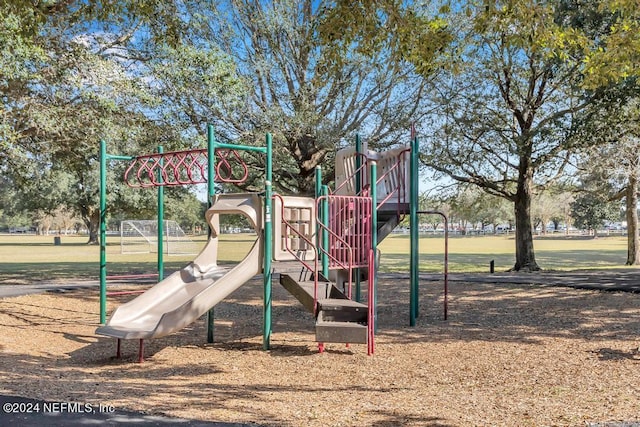 view of jungle gym