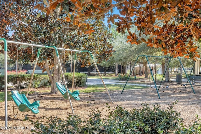 view of jungle gym