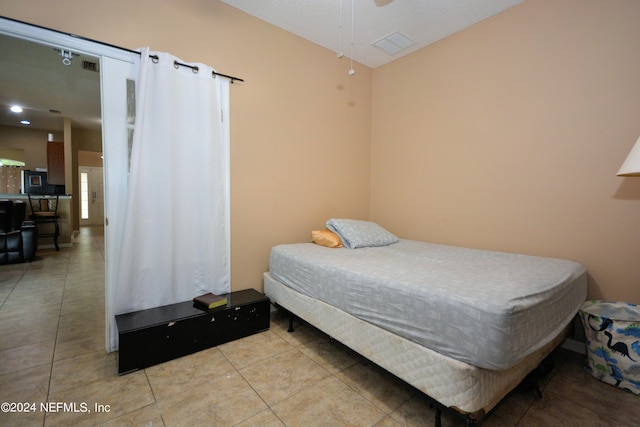 view of tiled bedroom