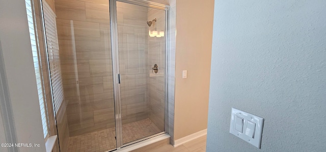 bathroom with walk in shower