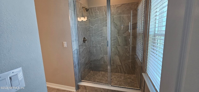 bathroom with walk in shower