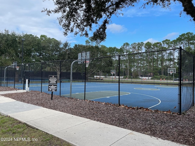 view of sport court