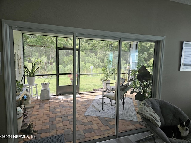 view of sunroom