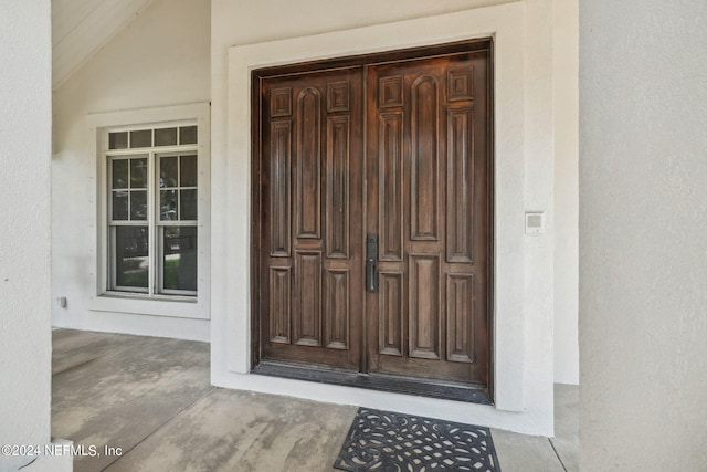 view of entrance to property