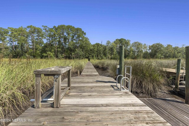 view of dock