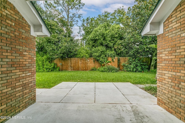 view of patio / terrace featuring fence private yard