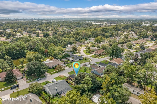 birds eye view of property featuring a residential view