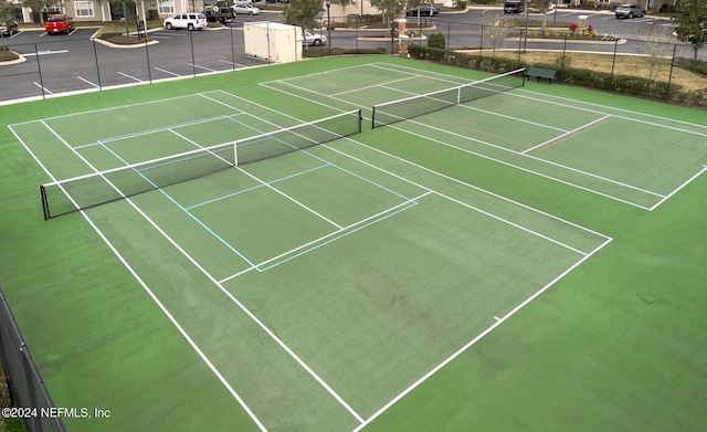 view of tennis court