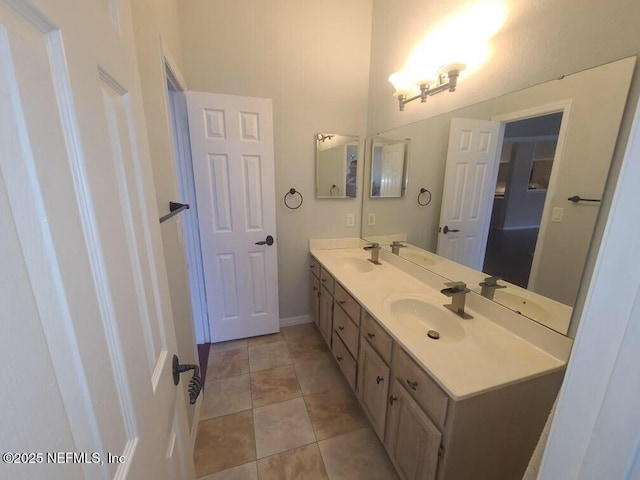 bathroom with vanity