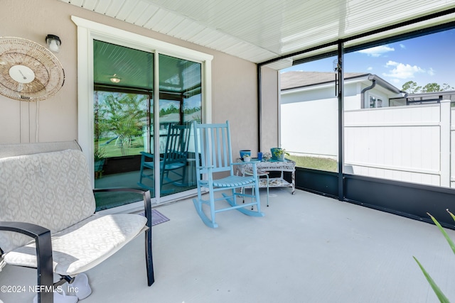 sunroom / solarium with a wealth of natural light