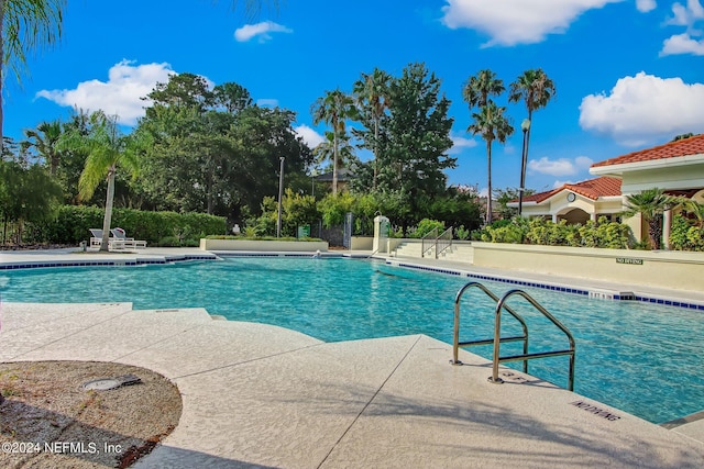 pool featuring a patio