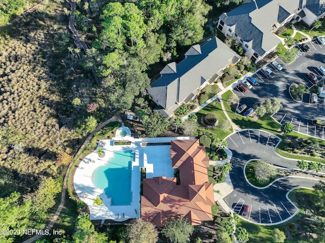 birds eye view of property featuring a residential view