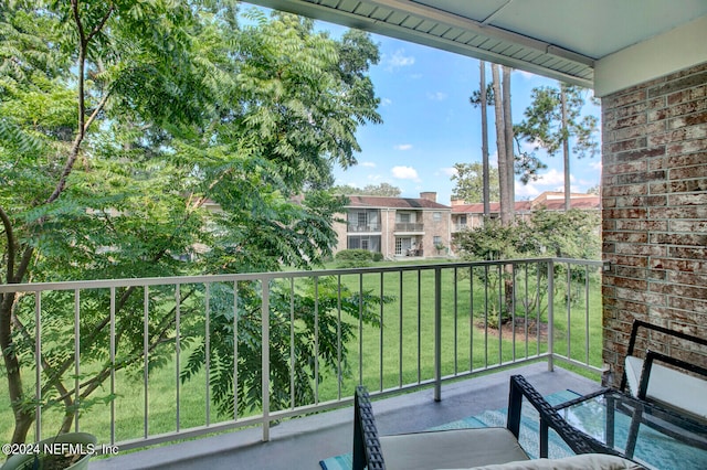 view of balcony