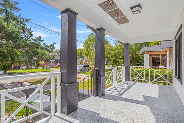 view of patio with covered porch