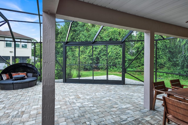 view of sunroom