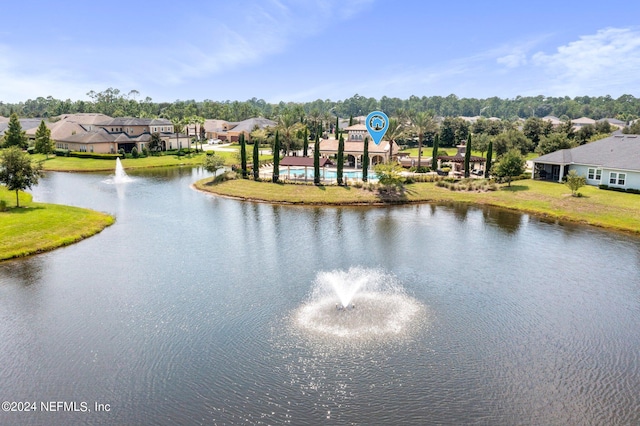 view of water feature