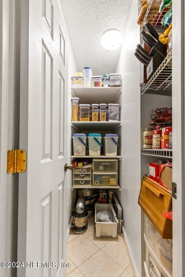 view of storage area