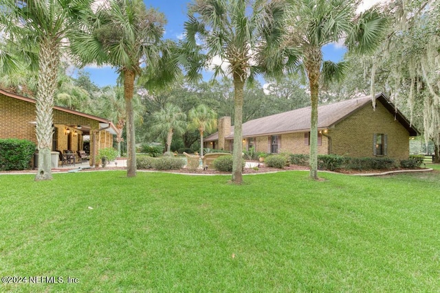 view of yard featuring a patio