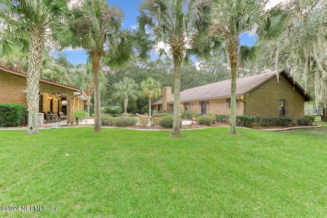 view of yard featuring a patio area