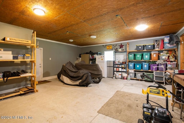 view of storage room