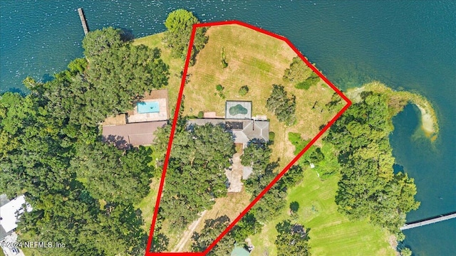 157 W Grandview Dr, East Palatka, FL 32131 - bird's eye view with a water view
