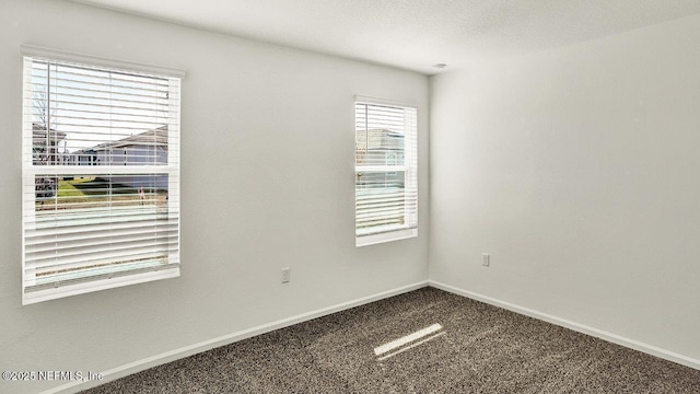 spare room with plenty of natural light and carpet floors