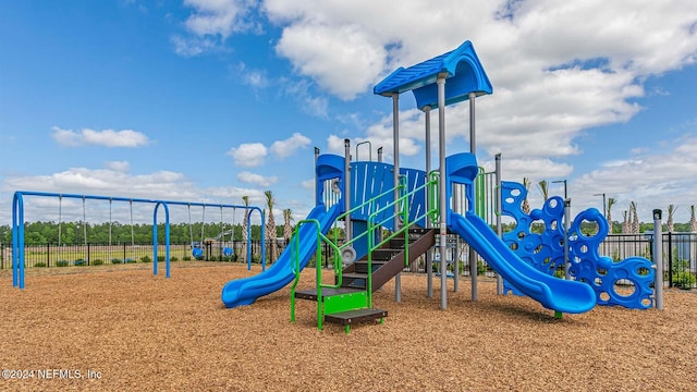 view of jungle gym