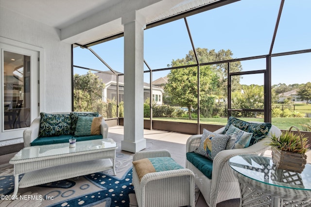 view of sunroom / solarium