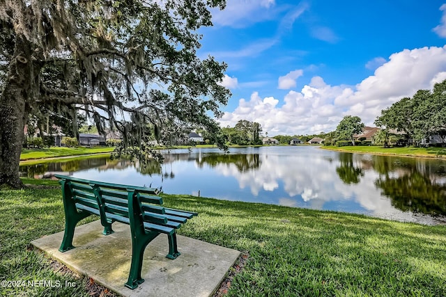 133 Sawmill Lakes Blvd, Ponte Vedra Beach, FL 32082 - view of community with a water view and a lawn