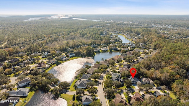 133 Sawmill Lakes Blvd, Ponte Vedra Beach, FL 32082 - aerial overview of property's location featuring a heavily wooded area, nearby suburban area, and a large body of water