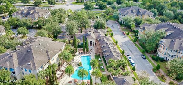 aerial view featuring a residential view