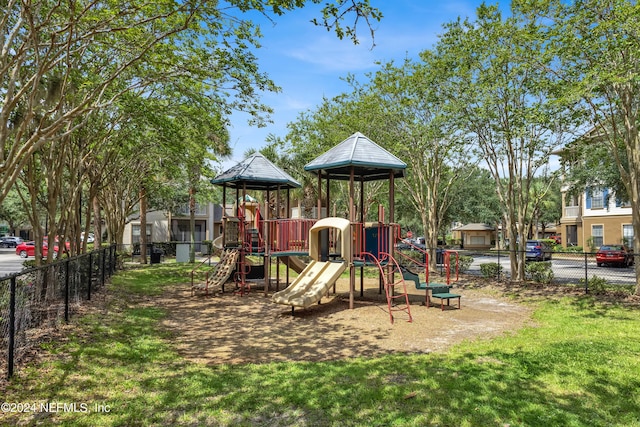 community playground featuring fence