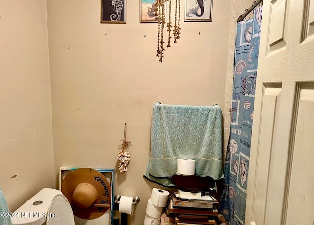 bathroom featuring toilet