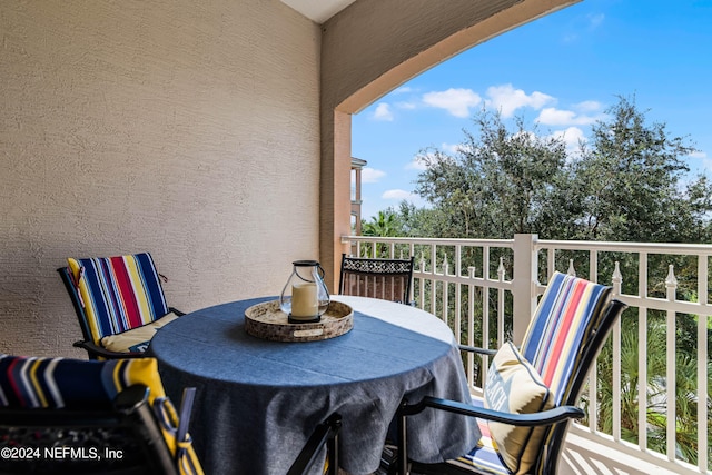 view of balcony