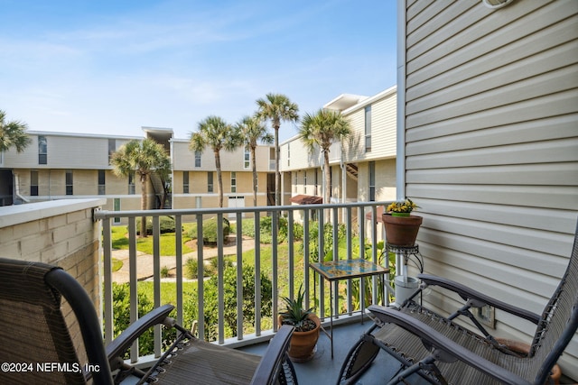 view of balcony