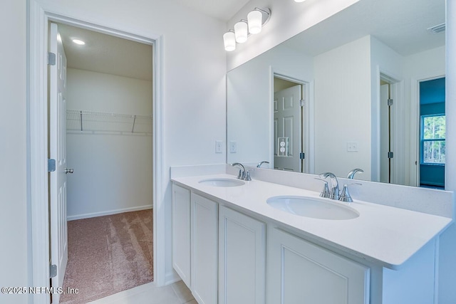 bathroom with vanity