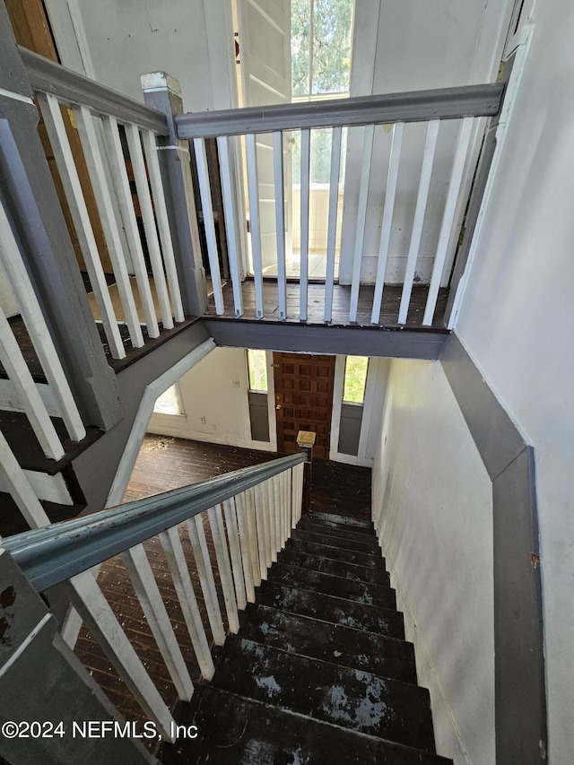 view of stairs