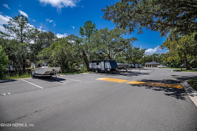 view of uncovered parking lot