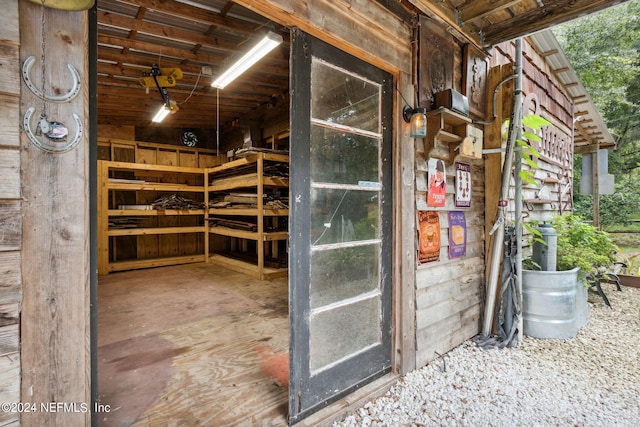 view of storage room