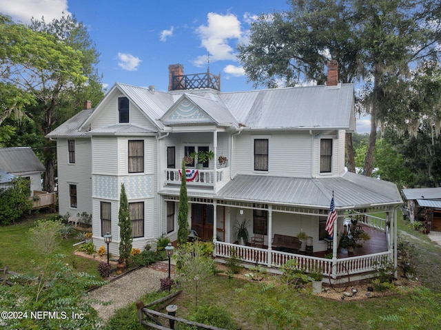 view of rear view of property