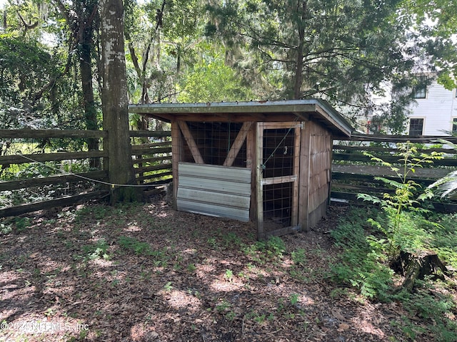 view of outbuilding