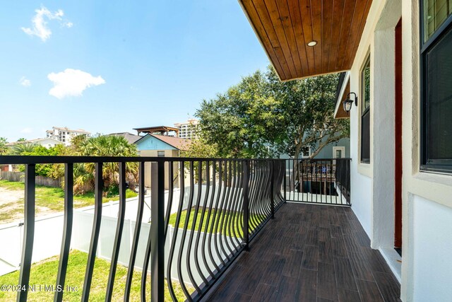 view of balcony