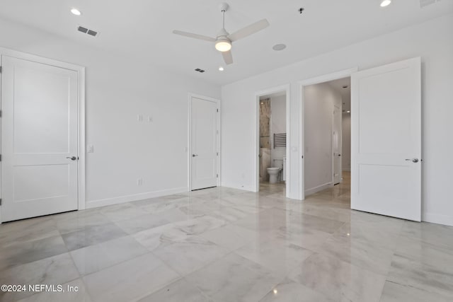 219 11th Ave S, Jacksonville Beach, FL 32250 - unfurnished bedroom featuring baseboards, visible vents, and recessed lighting
