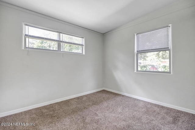 view of carpeted empty room