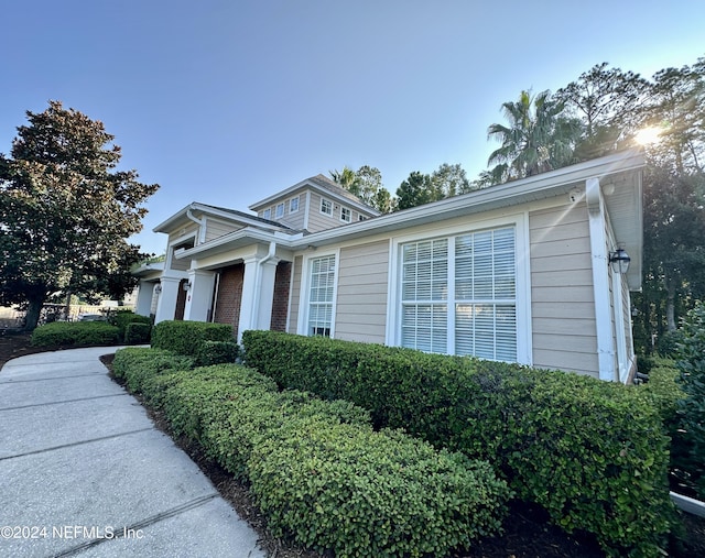 view of front of home