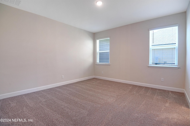 view of carpeted empty room